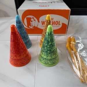 Rare Andy Warhol Fantastic in Plastic Ice Cream server set - with box vintage